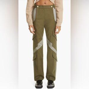 Dion Lee - two tone cotton blend cargo pants